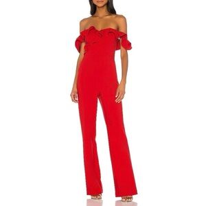 LIKELY Miller Jumpsuit Red Sz 2 NWT